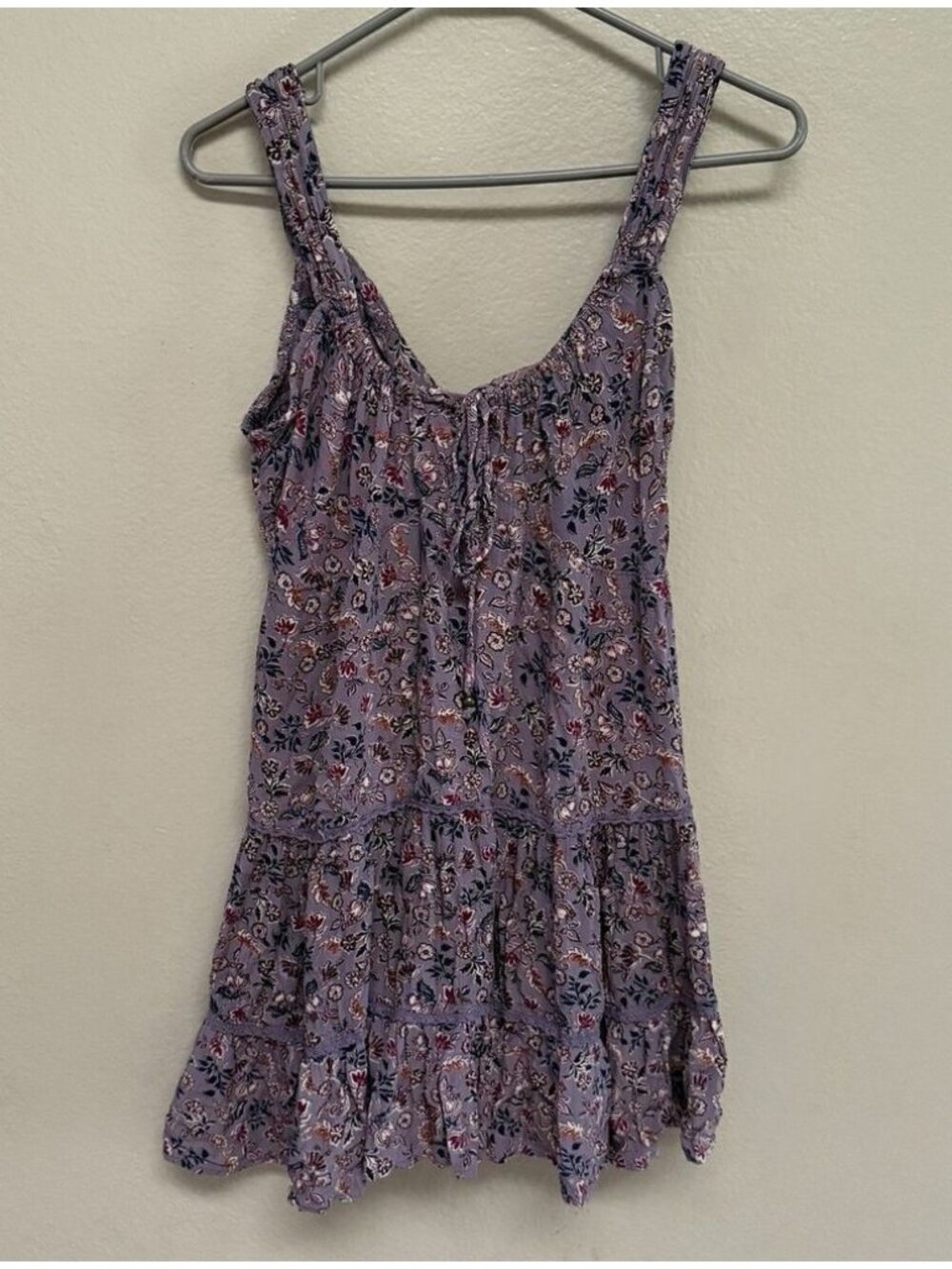 Floral Blouse w/ Open Back Size L